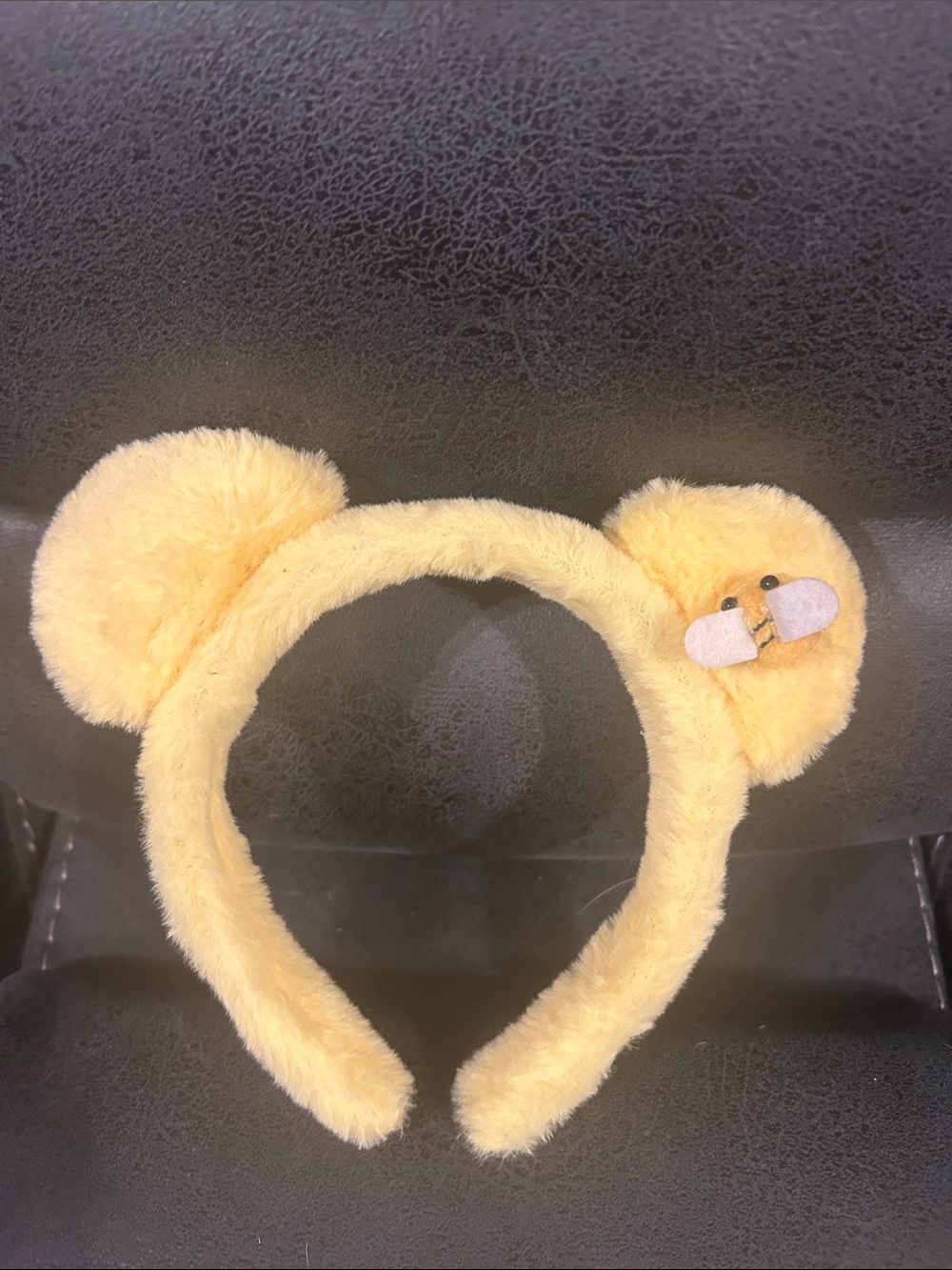 Winnie the Poog Bear Ears Headband - Soft Yellow